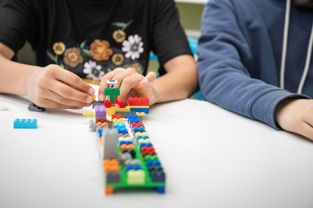 Children building with Lego in enrichment club